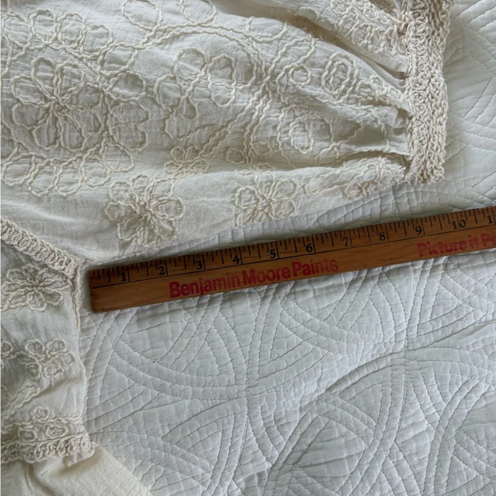 ARULA by Alterd Stare Ivory Lace Bohemian Peasant Blouse 16 - Picture 10 of 11
